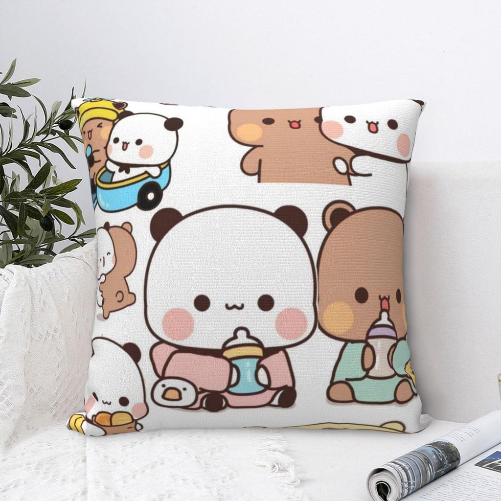 Cute Bubu & Dudu Pillow Cover Soft Pillow Case Cushion Cover Morden Graphic Pillowcases For Living Room Chair