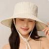 Summer Striped Sunshade Hat Women's Holiday Big Brim Sunscreen Fisherman Hat
