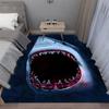 Terrifying Great White Shark White Shark White Death Carpet Floor Mat Adds a Great Focal Point To Any Space