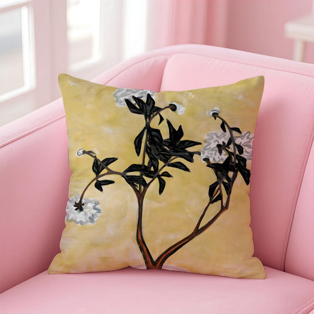 elegant shape ART SSanyu Cushion Cover Pillow Case Soft Skin Friendly Fabric Comfort  Concealed Zipper