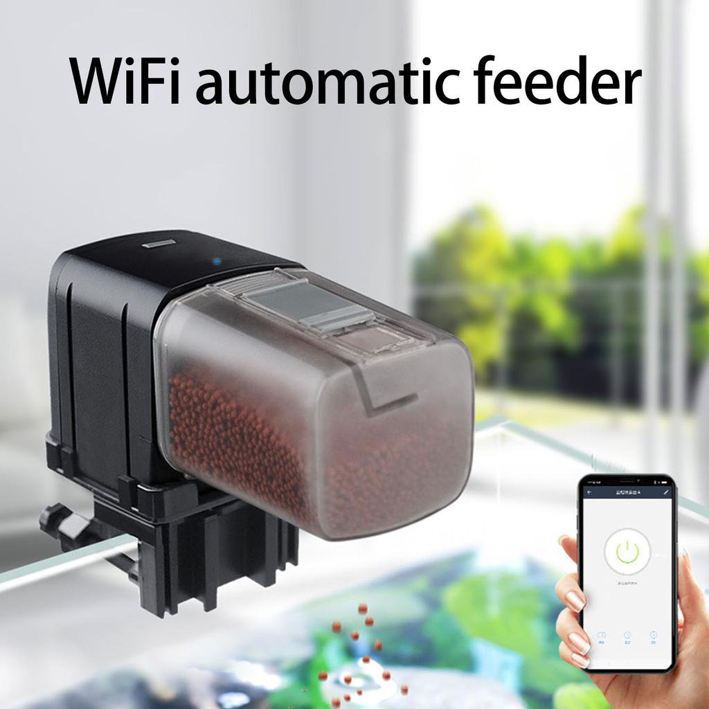 Automatic Fish Feeding Device with Remote APP Control and Intelligence Memory Record Voice Control for Timing Feeding