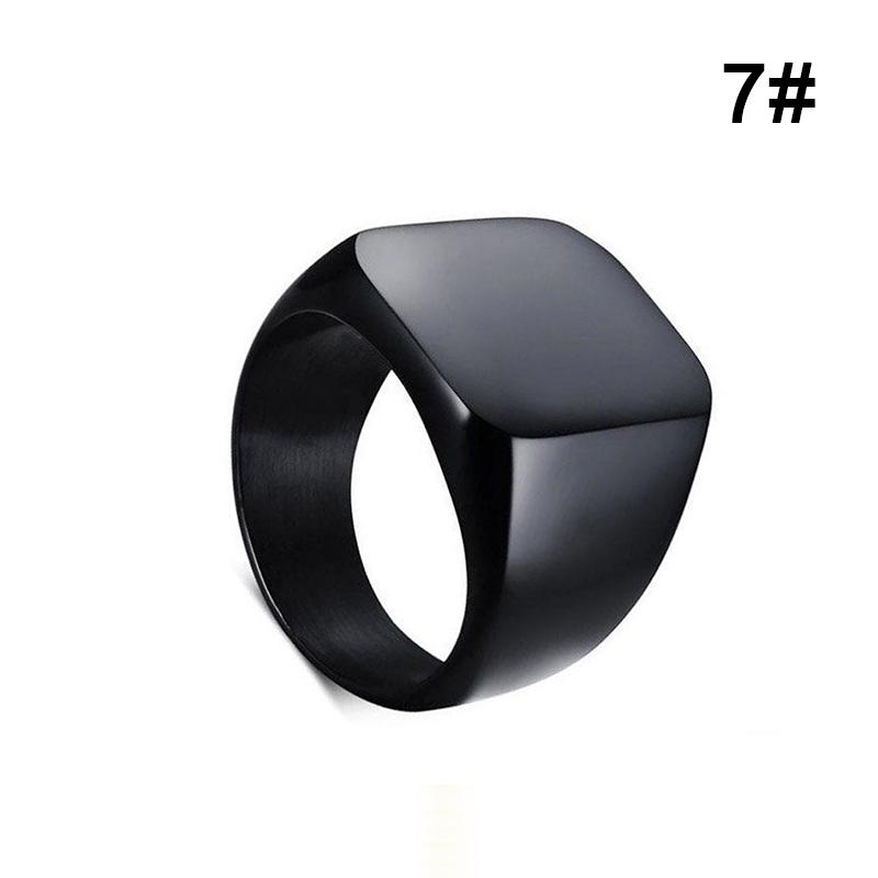 Mens Jewelry Ring Simple Stainless Steel Rings Solid Polished Classic Fashion Wedding Ring