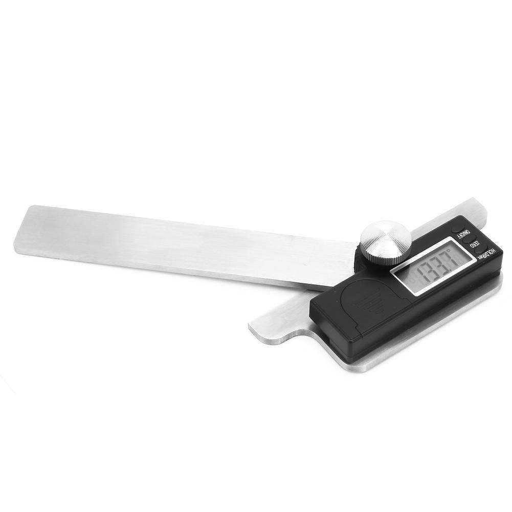 Stainless Steel Goniometer 0 180 Degrees  Electric Angle Finder Digital Angle Ruler 0.01 Degrees