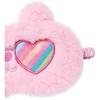 Cute Eye Mask Pink Eye Sleep Mask,Plush Sleeping Eye Cover Soft Funny Blindfold Mask,Fluffy Animal Sleep Eyeshade Breathable Lightweight Eye Mask for