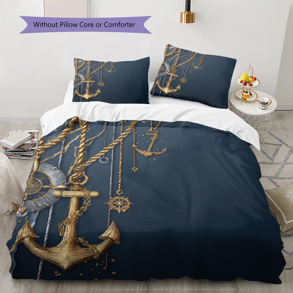 Cartoon Pattern Bedding Quilt Set Quilt Cover Pillowcase Home Decoration Birthday Gift (1 * Duvet Cover + 2 * Pillowcase, Without Core)
