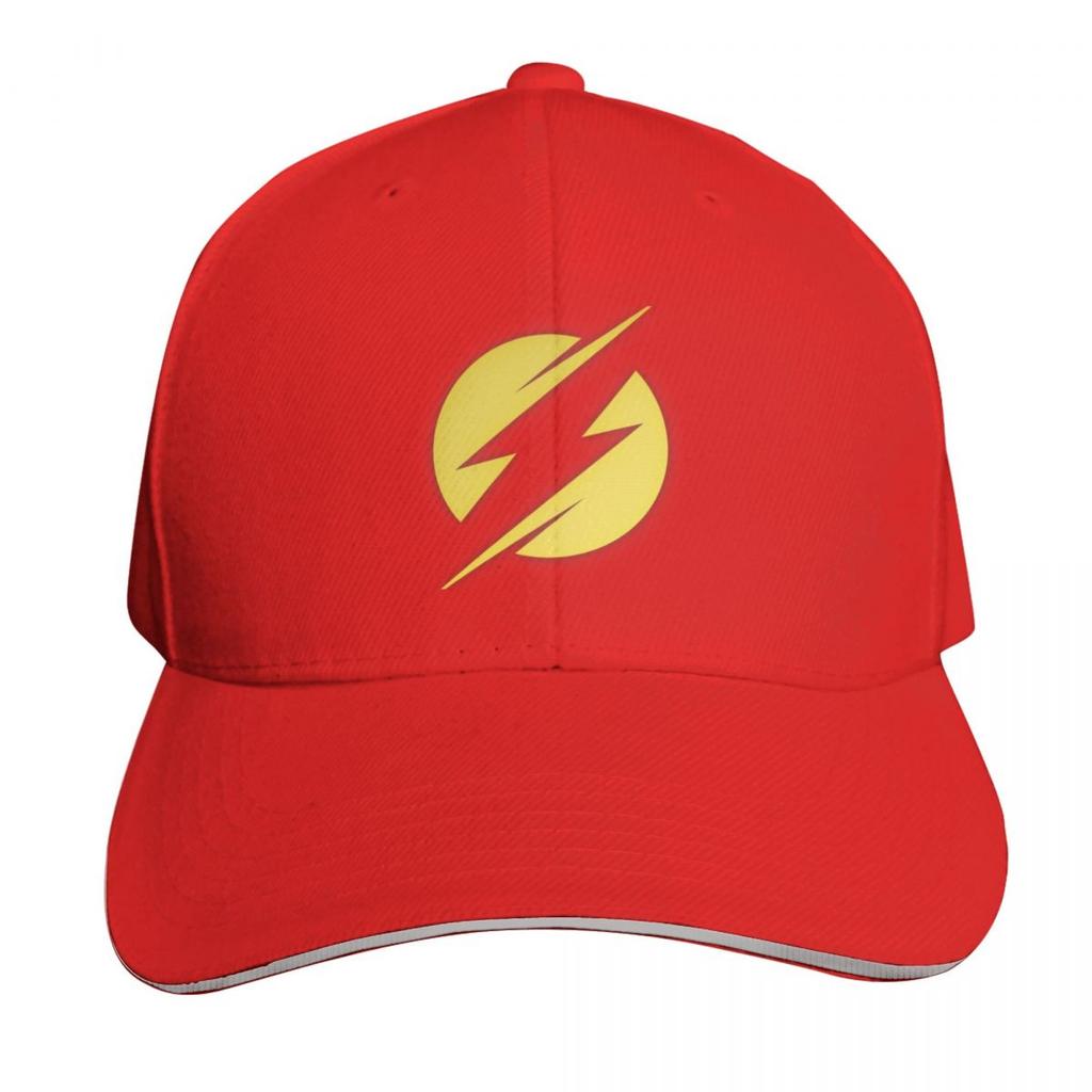 Yellow Lightning Bolt Thunder Baseball Cap Bobble Hat Brand Unisex Cap Vintage Big Size Hat Designer Unisex Womens