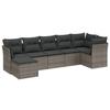 VidaXL Salon de Jardin avec Coussins 7 pcs, Canapés de Terrasse, Ensemble de Meubles de Patio, Mobilier d'Extérieur, Gris 3263198
