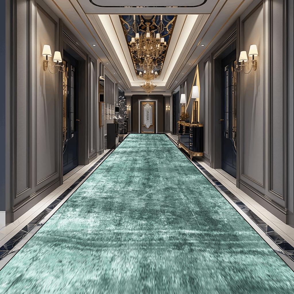 Modern Abstract Long Corridor Carpet Runner Non-slip Washable Aisle Rug for Stair Hallway Floor Mat Decoration