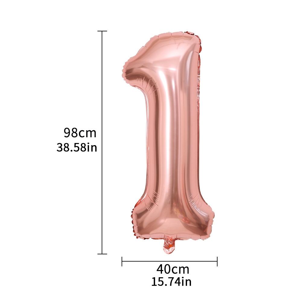 

40-дюймовый воздушный шар из алюминиевой фольги с цифрой, розовое золото, серебро, цифровой воздушный шар с цифрой, детский, взрослый, на день рождения, на свадьбу, украшение для вечеринки 40 inch