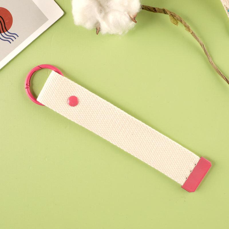 Webbing Strap Colorful Ribbon Rope Keychain Simple Durable Keychain Lanyard Versatile Ins Diy Canva Strap Unisex