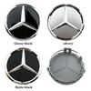 Kryt středového šroubu kola Mercedes Benz 4ks černý 75mm Poklička pro Mercedes w204 w211 w205 W212 amg w203 w213 w124 w176 w177 příslušenství