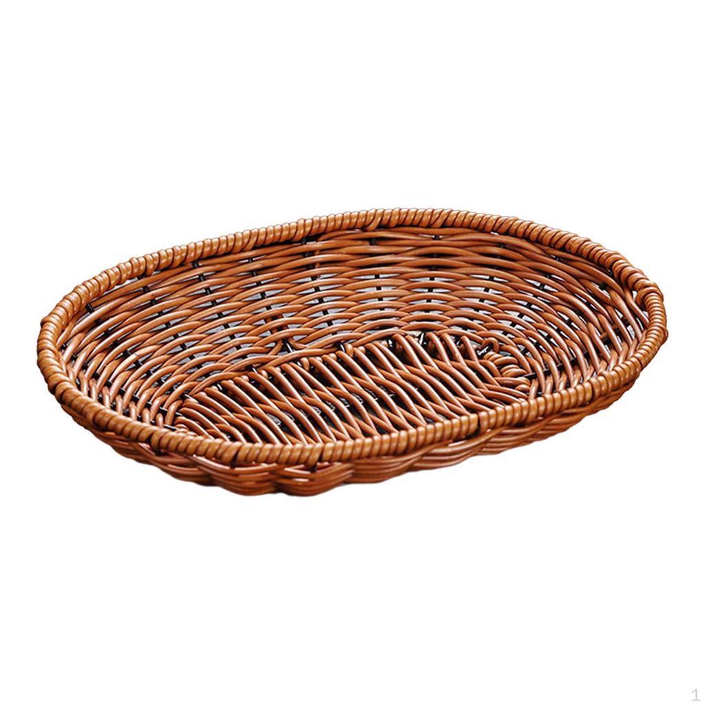 Bread Basket, Kitchen Fruit Holder, Decorative Basket Serving Tray Food Organizer for
