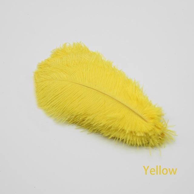 60Pcs/Lot Natural White Ostrich Feathers Handmade Craft Accessories Wedding Home Decorations