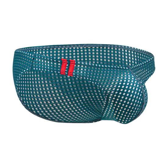 Yousheng Sexy Men Low-rise Briefs See-through Hollow Out Hip Lifting Soft Lightweight U-convex Panties Underpants