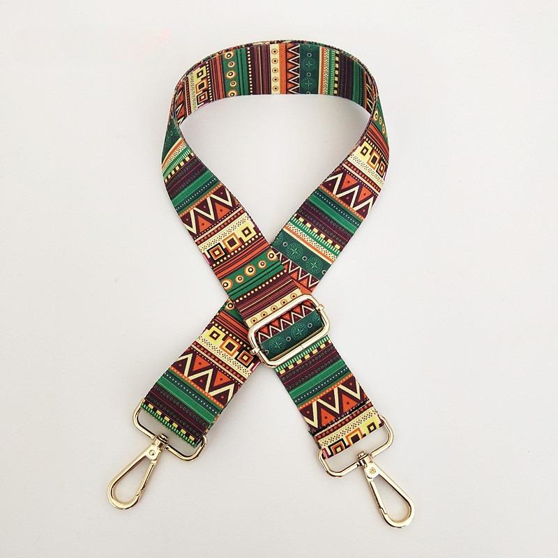 New Ethnic Style Series Women's Bag Shoulder Strap Accessories Adjustable Wide Shoulder Strap Color Bag Versatile Webbing