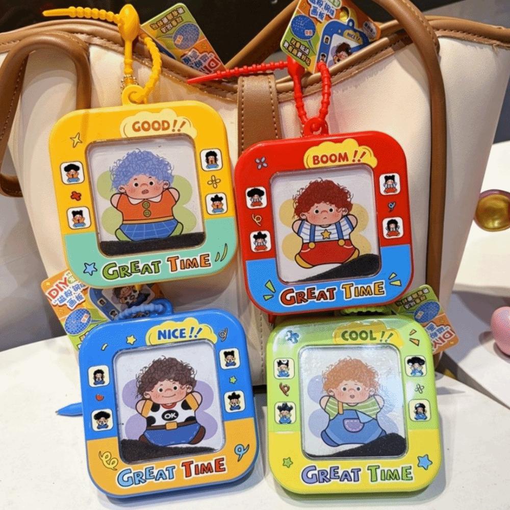Magnetic Powder Magnetic Bead Board DIY Magnetic Doodle Board Mini Drawing Pad  Keychain Decoration