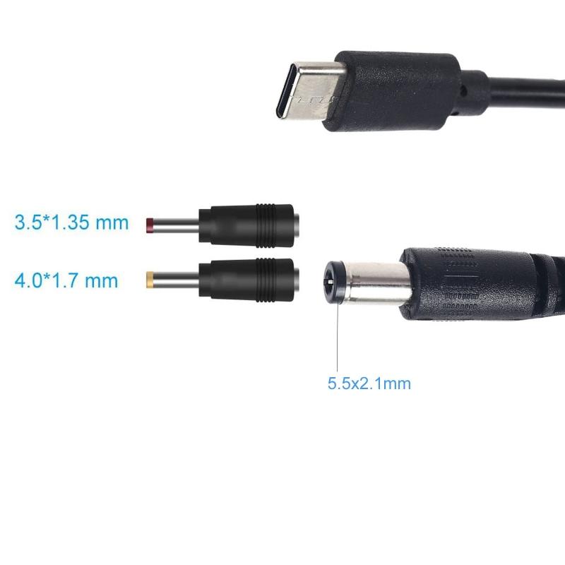 USB-C zu DC5.5x2.1mm 9V 12V 15V 20V Trigger Stromkabel für LCD-Monitore Cine Broadcast Radio 9V 12V 15V 20V Geräte