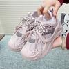 Daddy Shoes Women's 2025 New Spring and Autumn Ugly Cute Casual Shoes Outdoor Hiking Platform Height Increase Lightweight Sports Hiking Shoes