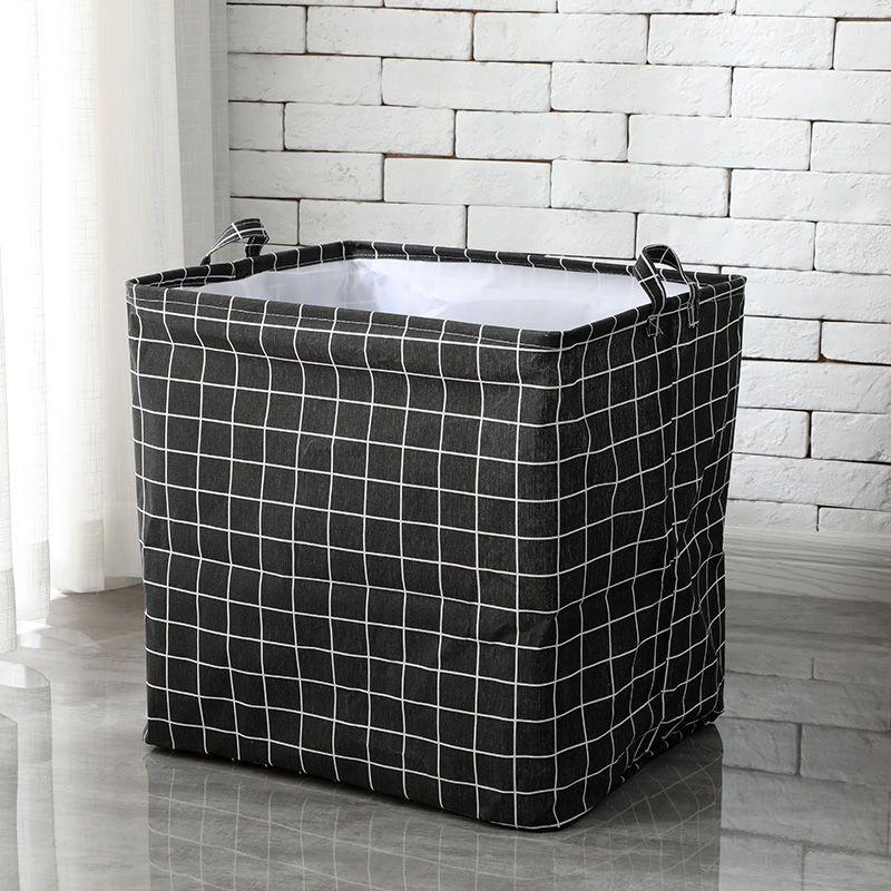 Extra Large Cotton Linen Home Debris Storage Bag Fresh Printed Pattern Clothes Dustproof Organizer Dormitory Quilt Finishing Bag