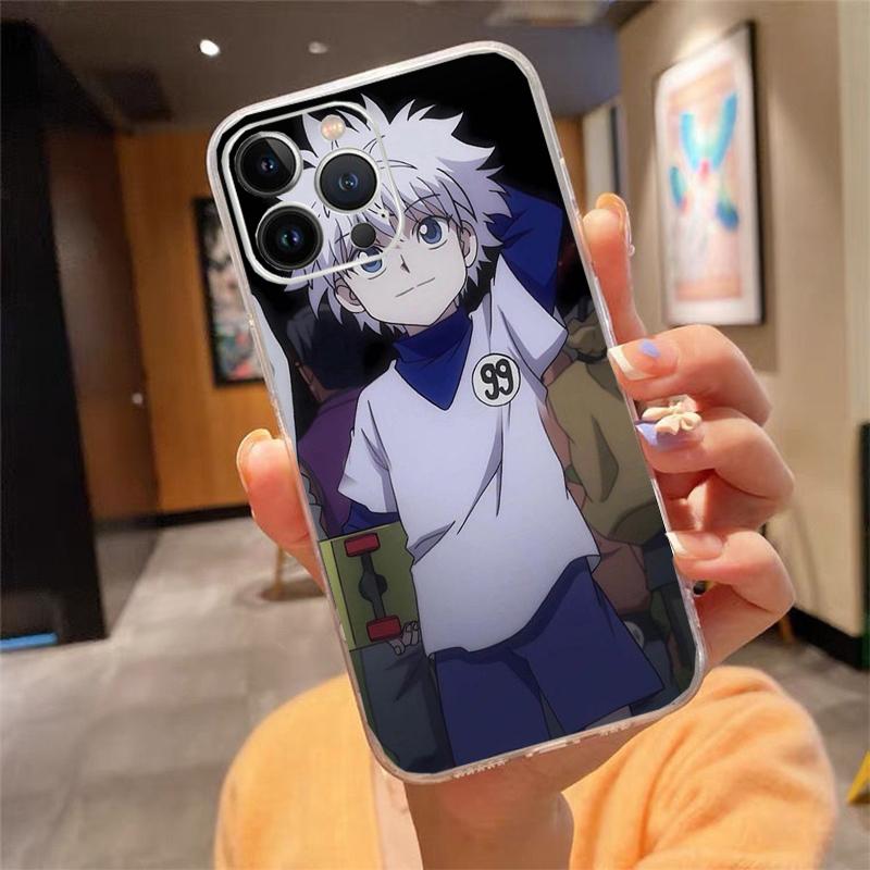 

Phone Case For iPhone 16 15 13 14 11 12 Pro Max 16 14 12 13 Pro 15 Plus 16E Killua Zoldyck Hunter × Hunter Anime Silicone Cover iphone 13