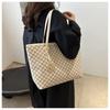 New Large Capacity Commuter Tote Bag Faux Leather Shoulder Handbag for Women Students CLE