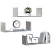 Modern Wall Storage Decorative Shelves Set of 3, Bathroom Wall Shelf, Hallway Decorative Shelf, 58x18x18 Cm