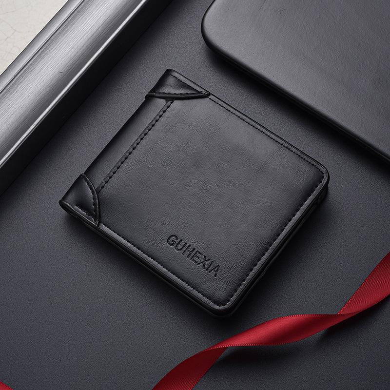 Men's Wallet Short Multi-function Driver's License Card Bag Integrated High-end Money Wallet