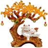 Money Tree: Wealth-Attracting Cat Figurine for Shop or Home, Perfect for Store Opening and Housewarming