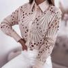 2024 Vielseitiges Damen-Spitzen-Hollow-Langarmshirt für Frühling & Herbst