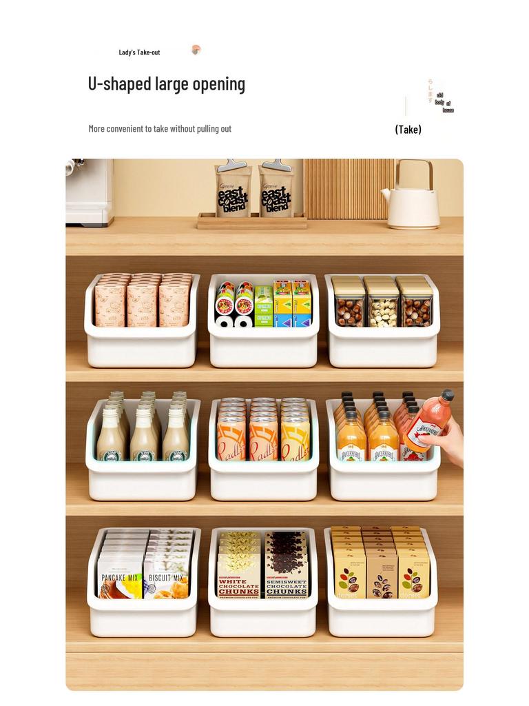 Desktop Storage Box for Snacks, Toys, and Sundries - Home and Kitchen Organizer Basket
