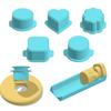 Cake Pop Mold Set With Tray Food Grade Heart Shapes Oval Baking Molds For Cake For Home Kitchen Wedding Party Birthday