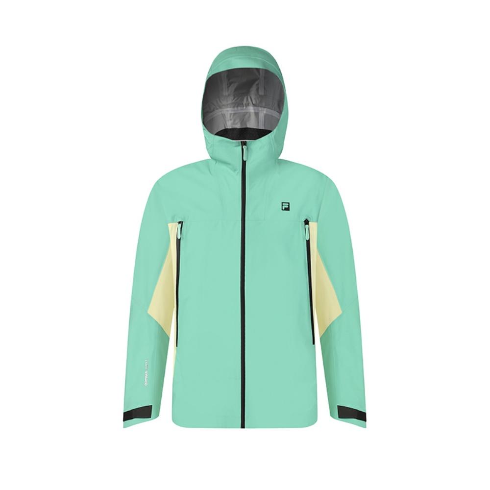 New FILA Athletics Mountain Versatile Waterproof And Windproof Windbreaker Jacket Men's Cardamom Green GN A11M527702F-GN