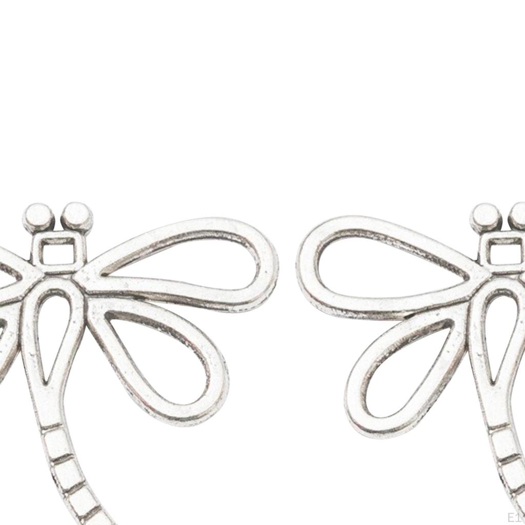 30 Pieces Dragonfly Charms Jewelry Making Pendents Metal for Crafting