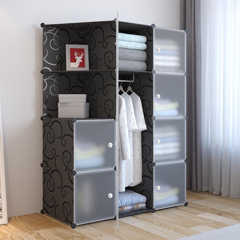 Moderná minimalistická plastová skriňa: Kompaktné úložné riešenie pre spálne a nájomné byty