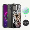 Anime Black C-Clover Phone Case Magnetic Case For IPhone 16 14 13 12 11 15 Pro Max Plus For Magsafe Wireless Charge Cover