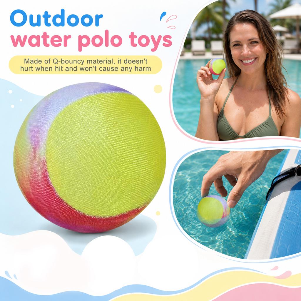 5 5cm Water Bouncing Ball Soft Foam Core for Pool Lake Beach Outdoor Sports Activities and Games