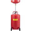 Waste Oil Drain Tank 20 Gallon Portable Oil Drain Air Operated Drainer Oil Change, Oil Drain Container, Fluid Fuel Transfer Drainage Adjustable Funnel