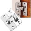 2x 201 Stainless Steel 90 Degree Right Angle Lock with Fixing Screws
