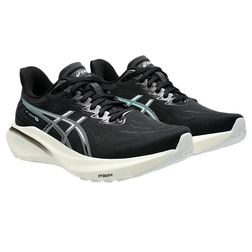 Asics  GT 2000 13 Black Illuminate Mint Women Sneakers 1012B666-004