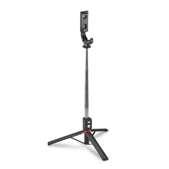 Perche à selfies - FANCY STAND - 110 cm - Déclencheur Bluetooth - Accessoires trépied - Noir