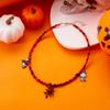 Halloween Halskette Spinnennetz Fledermaus Herz Geist Schwarze Katze Kürbis Anhänger Perle Gotischer Schmuck Für Frauen Männer Party Zubehör Geschenk