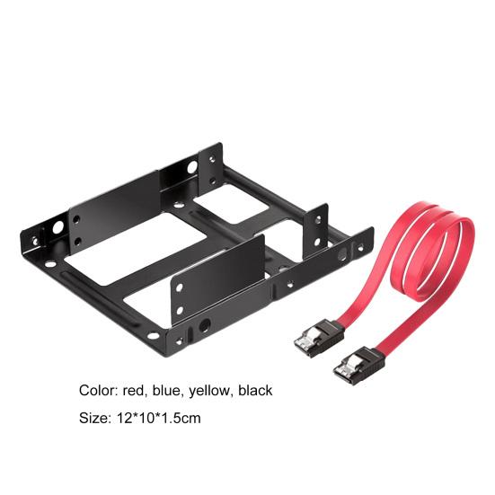 Set Metal 2.5 inch Widely Hard Disk Holder Compatible Easy Installation to 3.5 inch