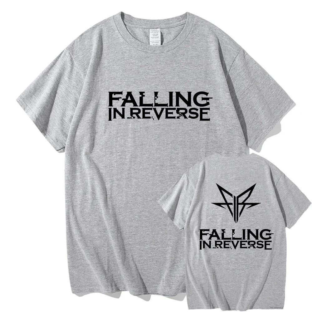 Falling in Reverse The Popular Mons Tour Tshirt Short Sleeve Cotton Summer Tshirts Hip Hop Streetwear Men Clothes Graphic Tees