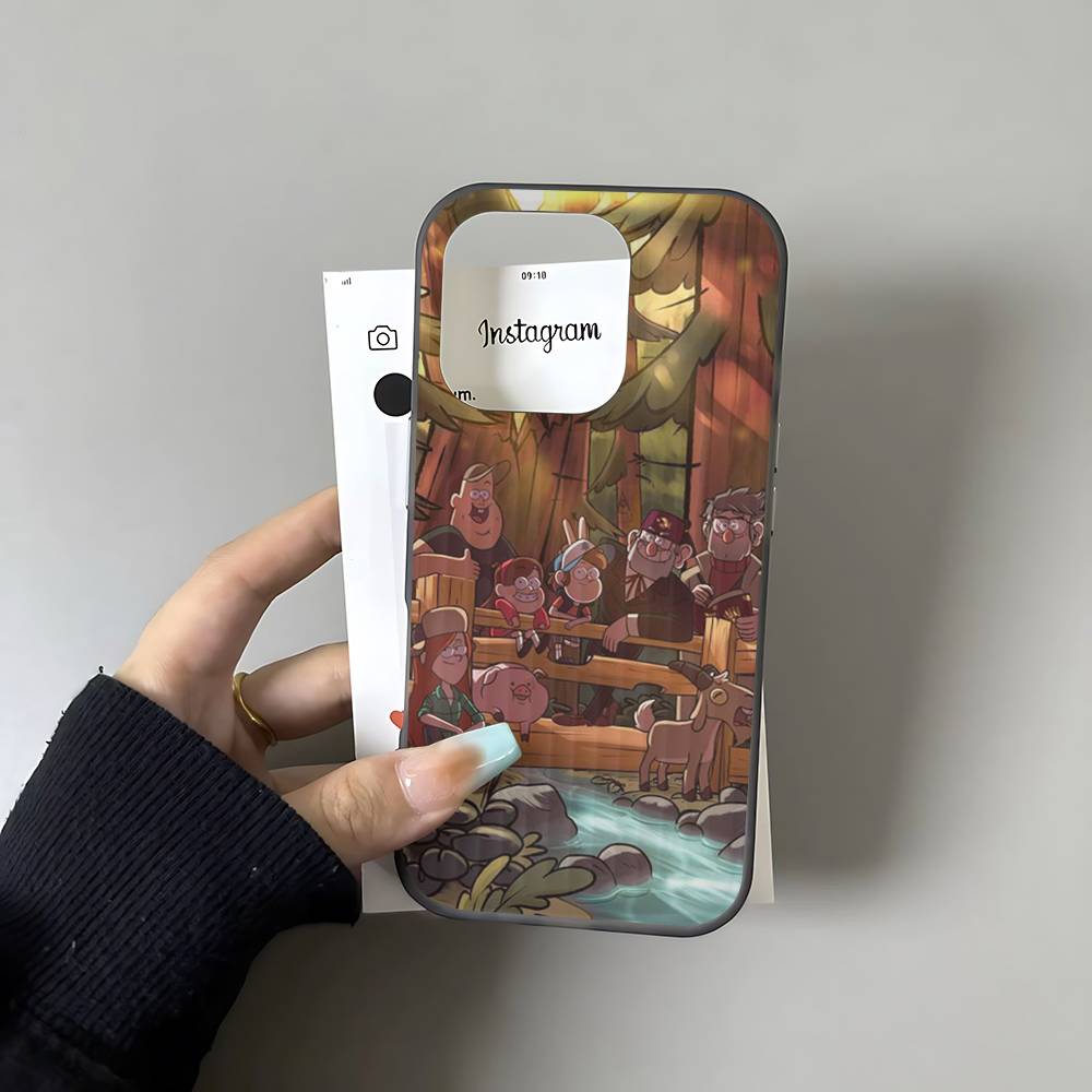 Gravity Falls Pig For IPhone 16 15 11 12 13 14 17 Pro Max PLUS Pro Soft Corrugated Silicone Back Phone Case