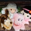 Wolf, Girl, Sheep, Pig Puppets, Fairy Tale Puppet Show, Kamishibai Puppets [First Come, First Served]