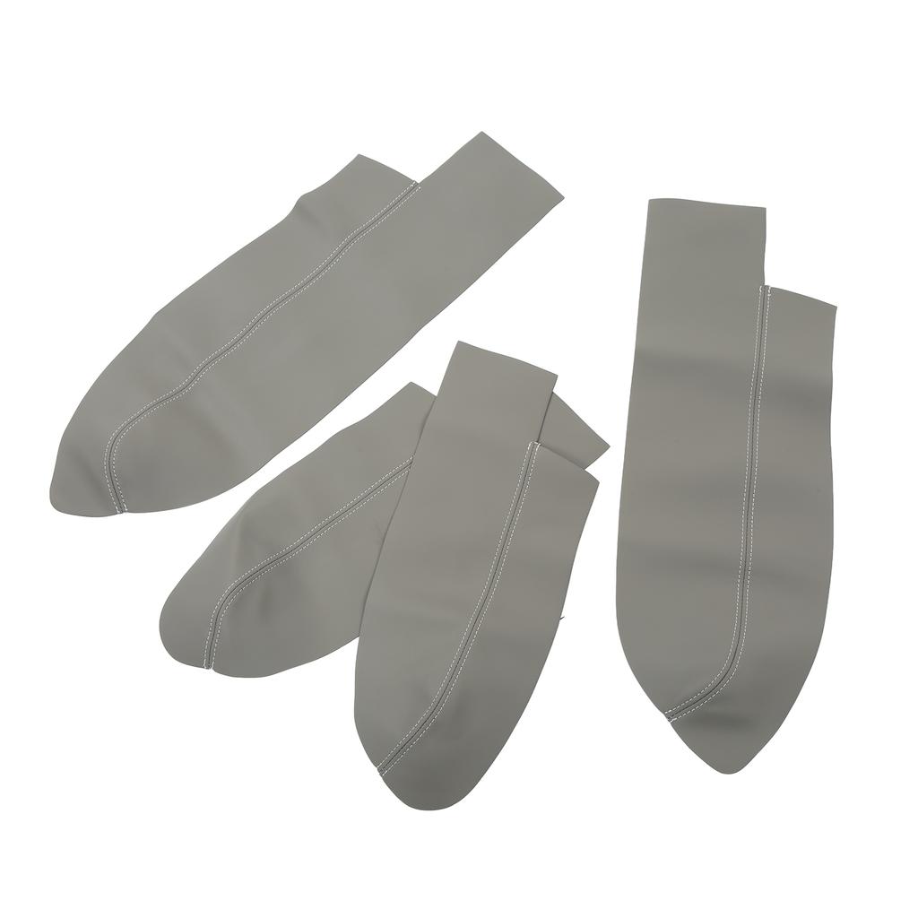 4Pcs/Set Car Front Rr Door Panel Armrest Cover Microfiber Lther Replacement for CRV 20072011