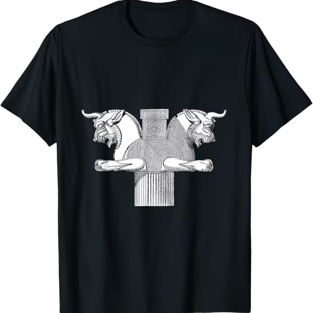 Persian Fine Arts Persepolis Takhtejamshid Ancient History Design T Shir Unisexs Cotton Tee Unisex Summer Oversize Novelty Harajuku S