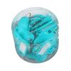 50Pcs Keyring Tags Plastic Key Fobs ID Tags with Split Keyring Paper Insert Key Tags Writing Paper Keychain Organizer