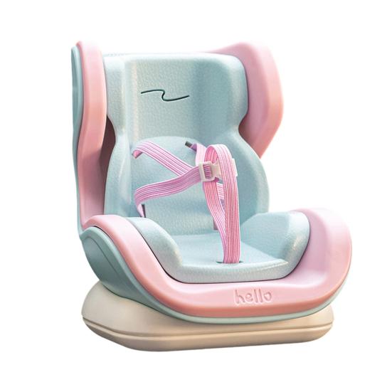 Doll Car Seat with Soft Furry Cushion Seat Cover Safety