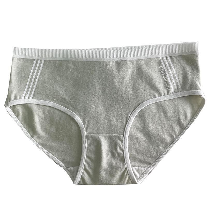 Nahtlose Sport-Höschen aus Baumwolle mit mittlerer Taille für Damen